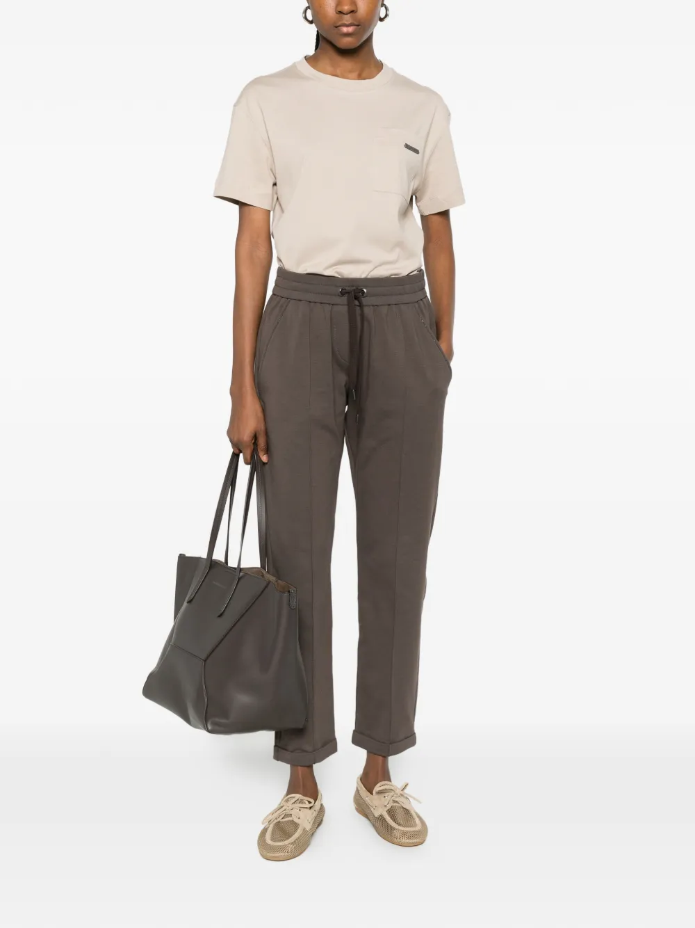  Brunello Cucinelli Chest Pocket T-shirt - Neutrals 
