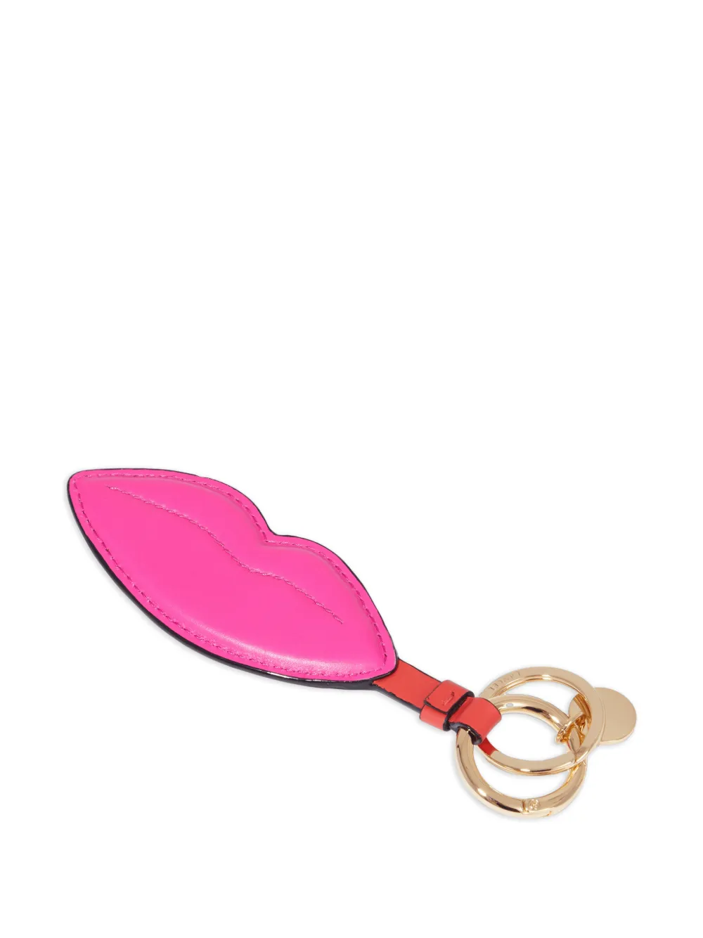  Lancel French Kiss Keyring - Red 