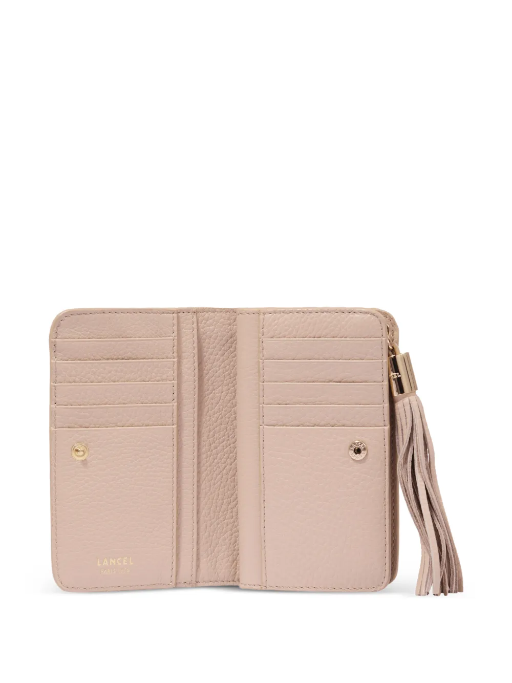 Lancel Premier Flirt portemonnee met rechthoekige rits Beige