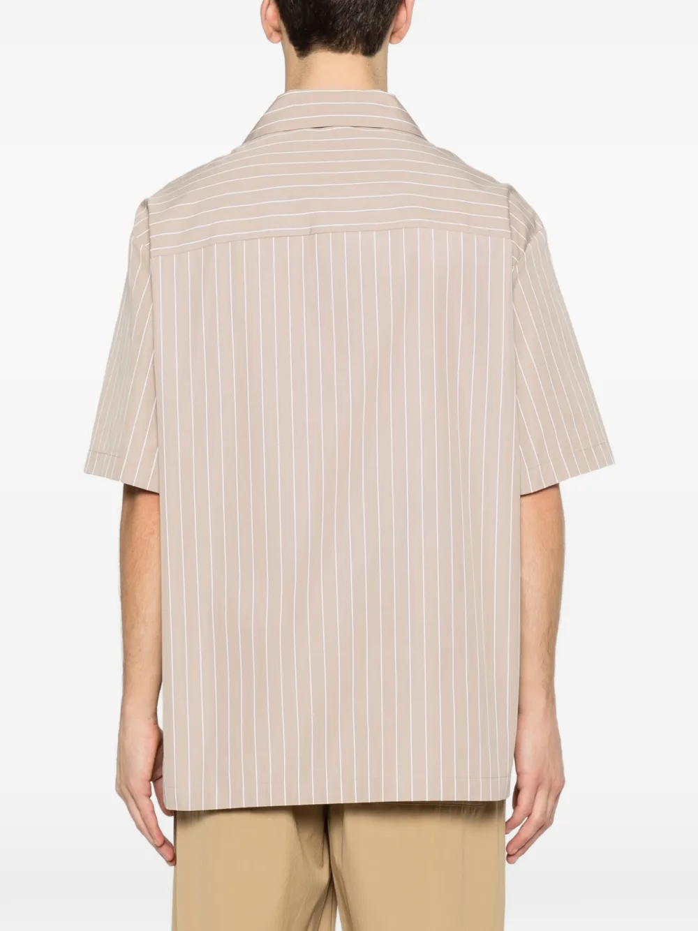 Jil Sander Gestreept overhemd Beige
