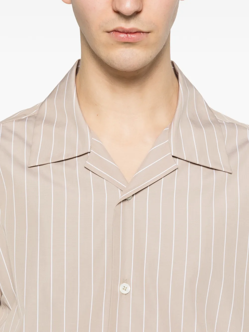 Jil Sander Gestreept overhemd Beige
