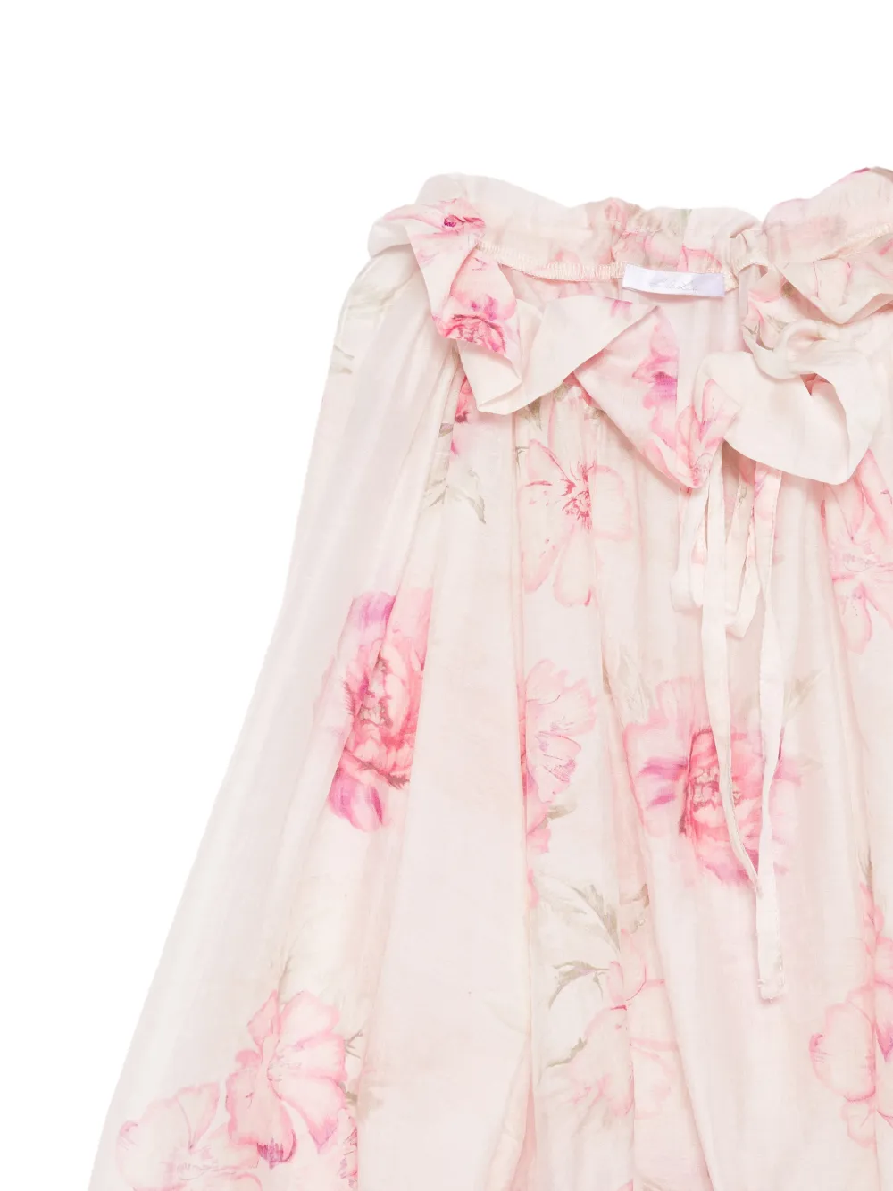 Miss Grant Kids Shirt met bloemenprint en ruches Roze