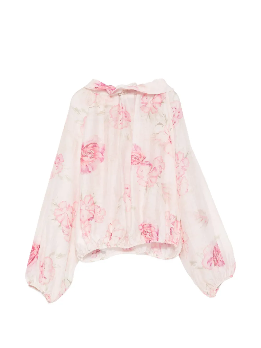 Miss Grant Kids Shirt met bloemenprint en ruches Roze