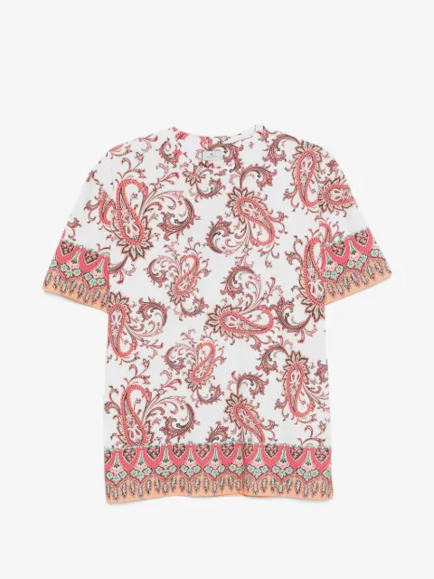 ETRO playera con estampado de cachemira