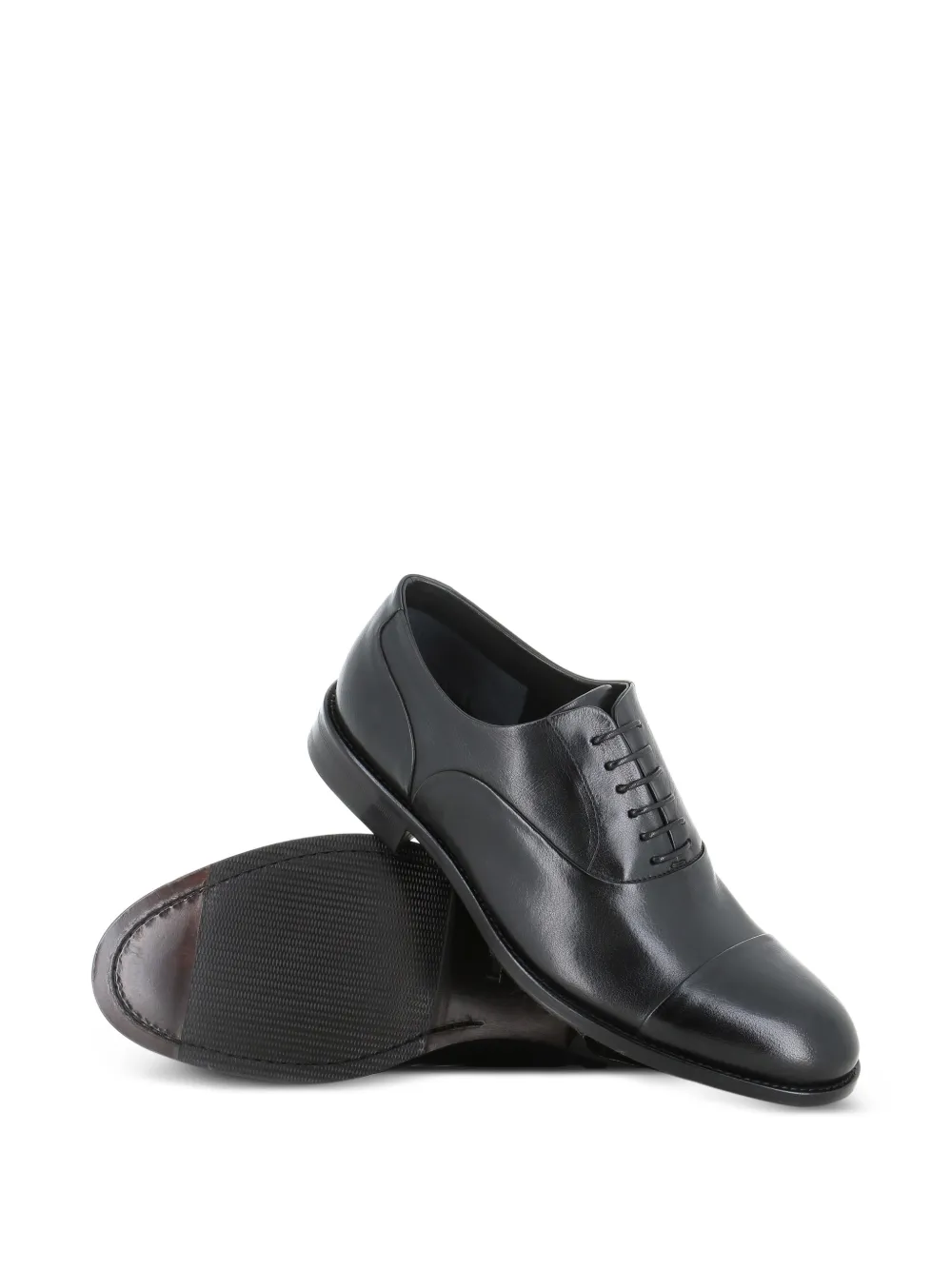 Tassinari Oxford schoenen met bewerkte neus Zwart