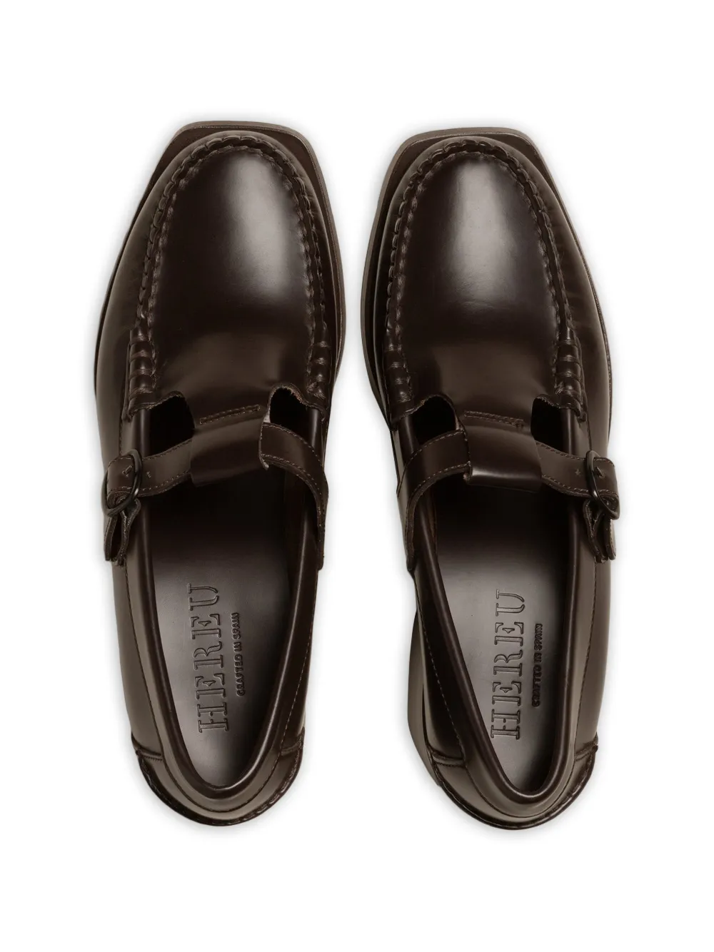 Hereu Alber T-bar loafers Bruin