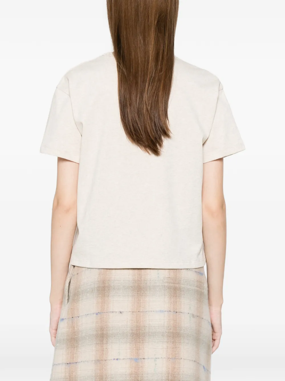 A.P.C. T-shirt met ronde hals Beige