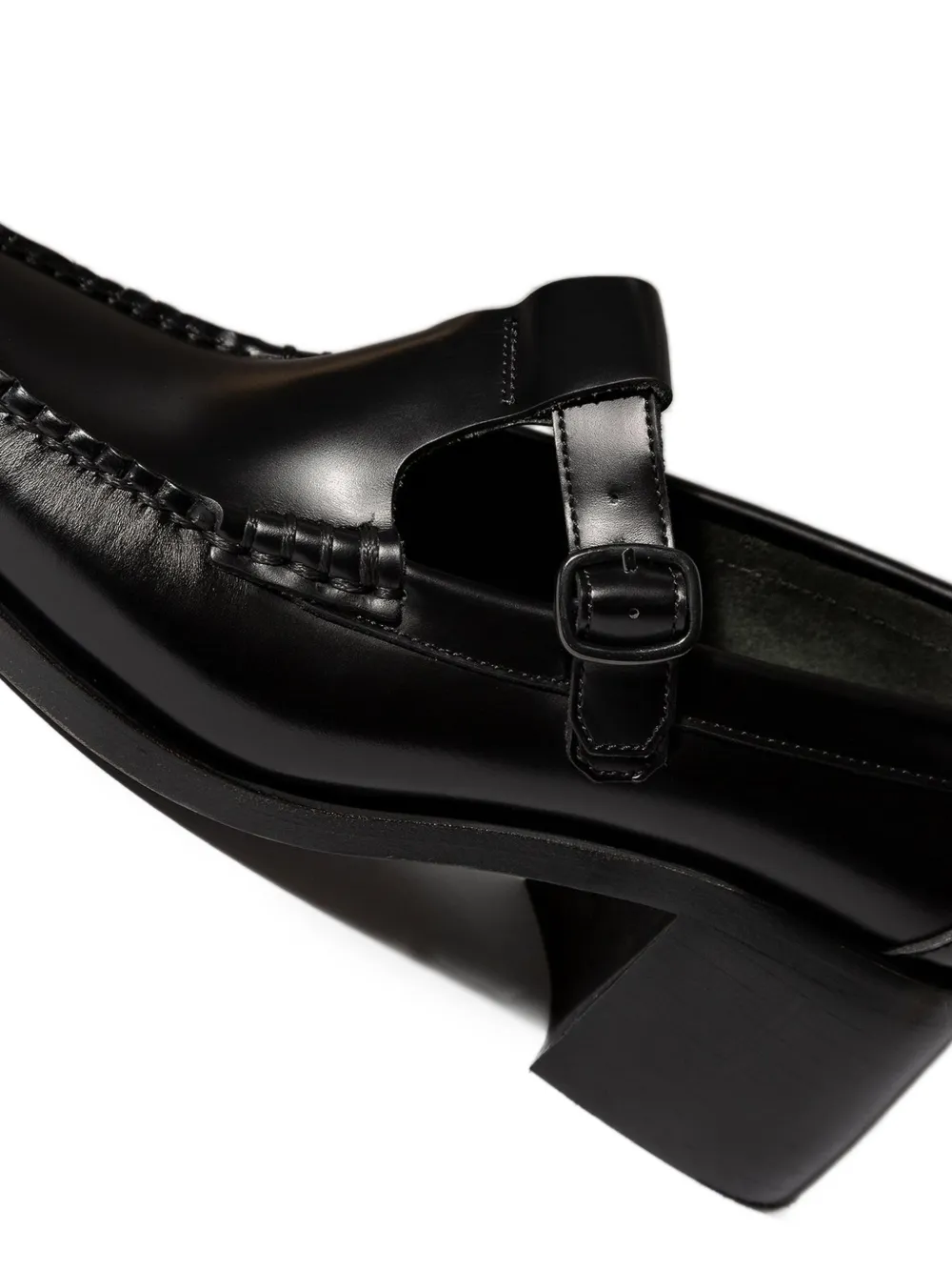 Hereu Alber loafers met T-bandje Zwart