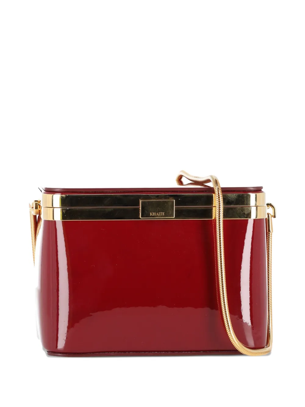 KHAITE Borsa tote Eloise mini in pelle verniciata - Rosso