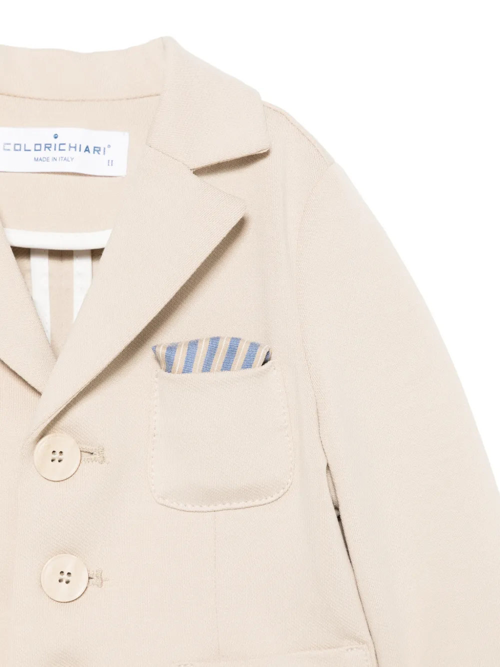 Colorichiari Blazer met opgestikte zak Beige