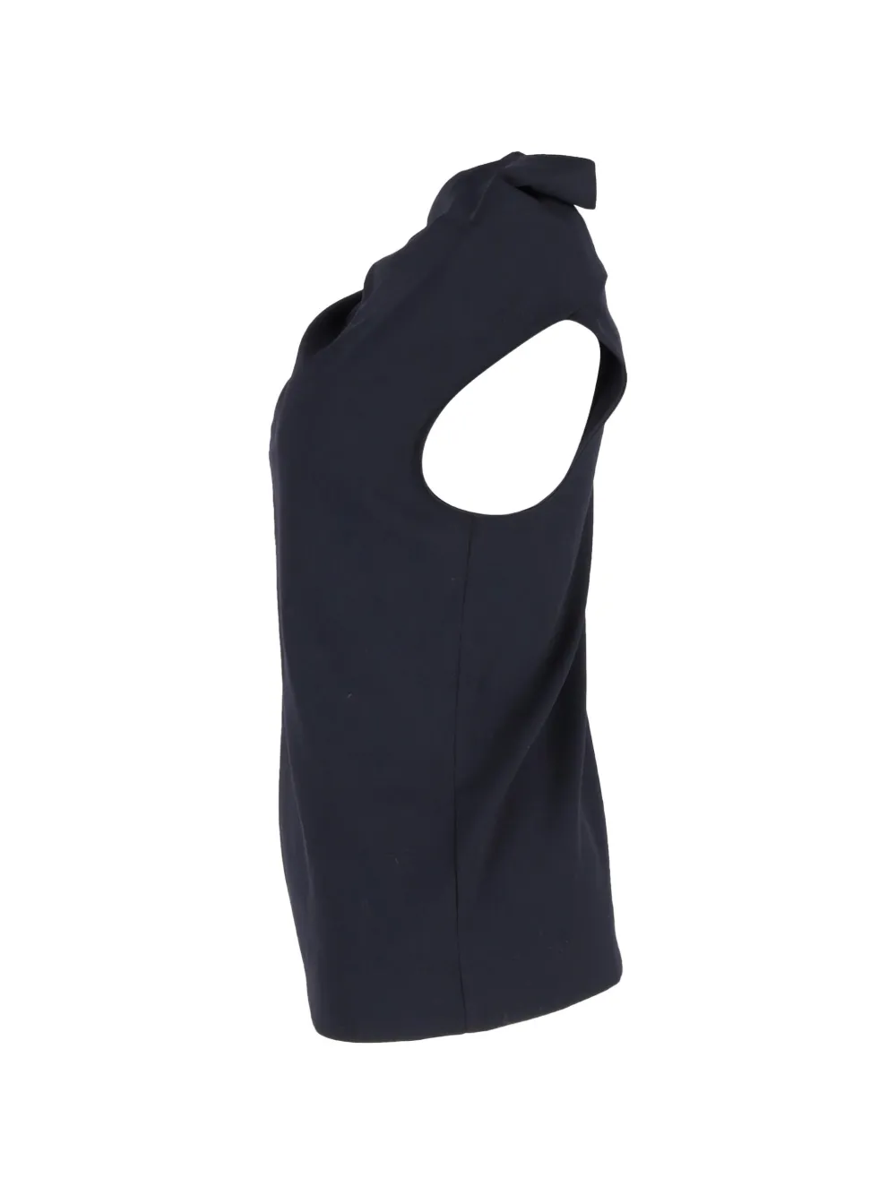  Escada Pre-owned Draped Sleeveless Top - Blue 
