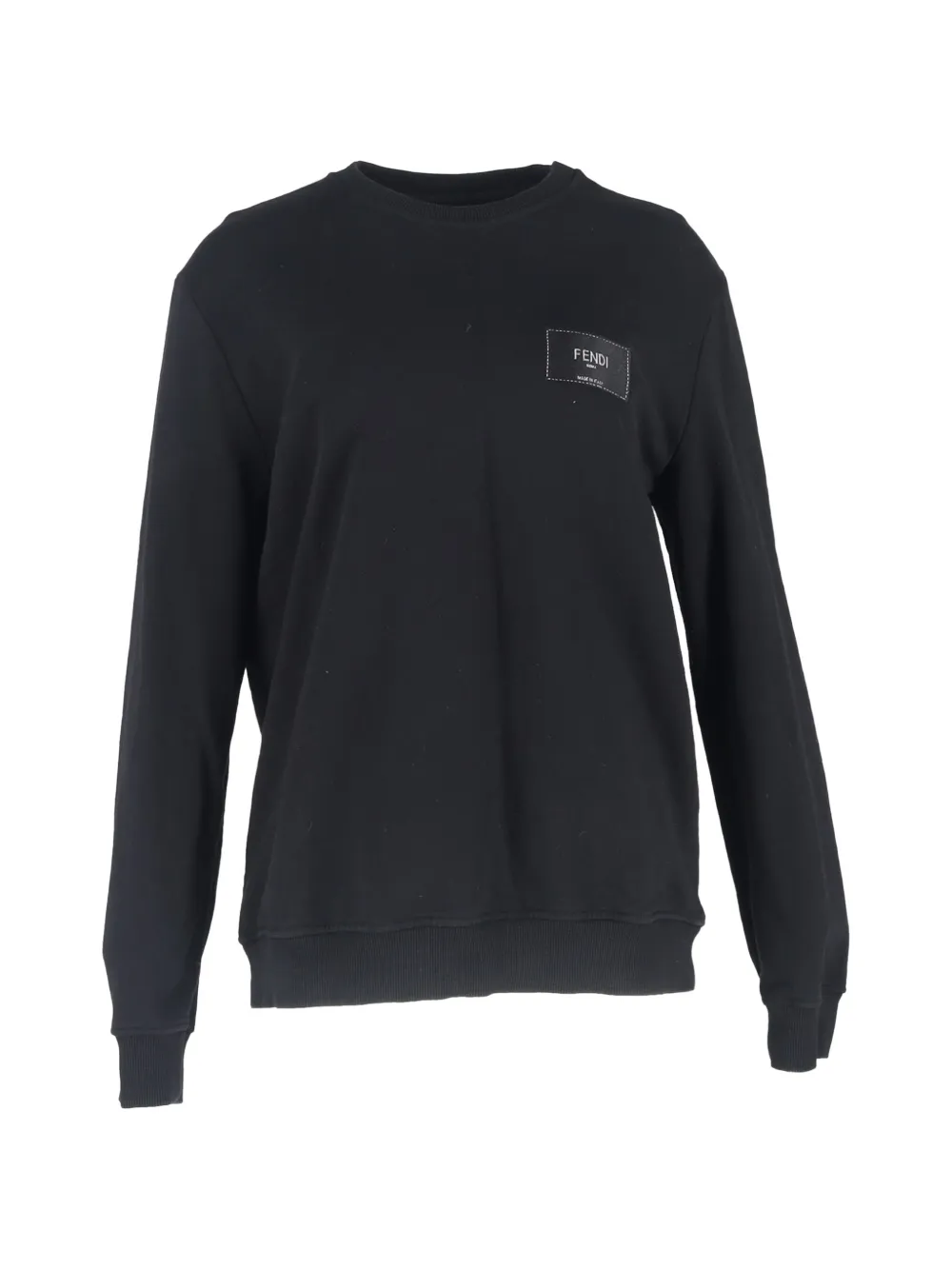 Fendi Pre-Owned crew-neck logo-detail sweatshirt - Nero