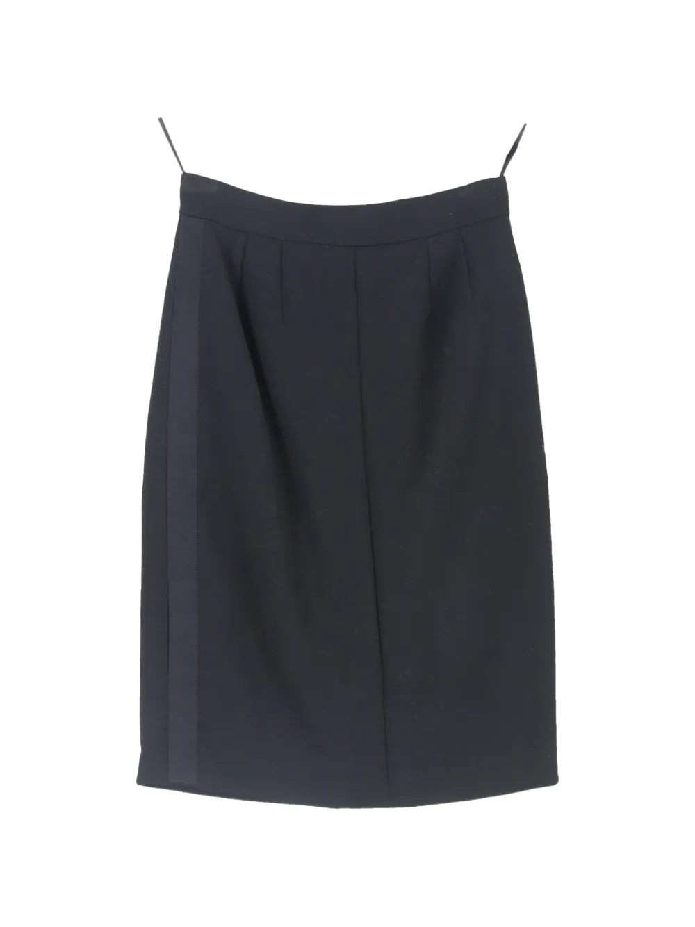 CHANEL Pre-Owned side-stripe pencil skirt - Nero