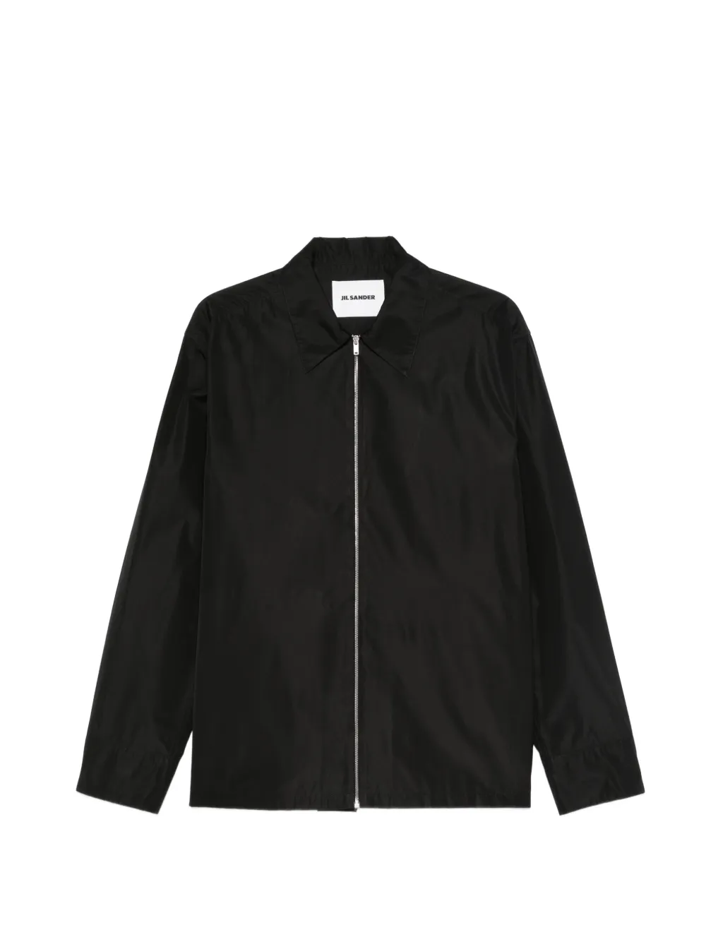 Jil Sander zip-up shirt - Schwarz