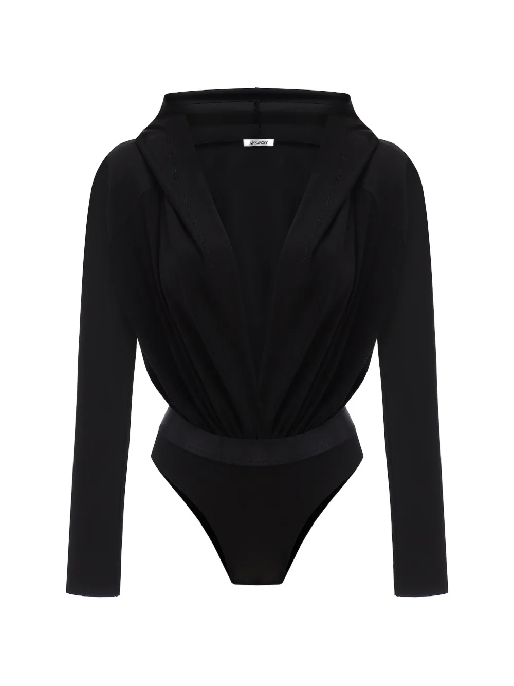 ANNAFOXY Allure noir hooded top - Nero