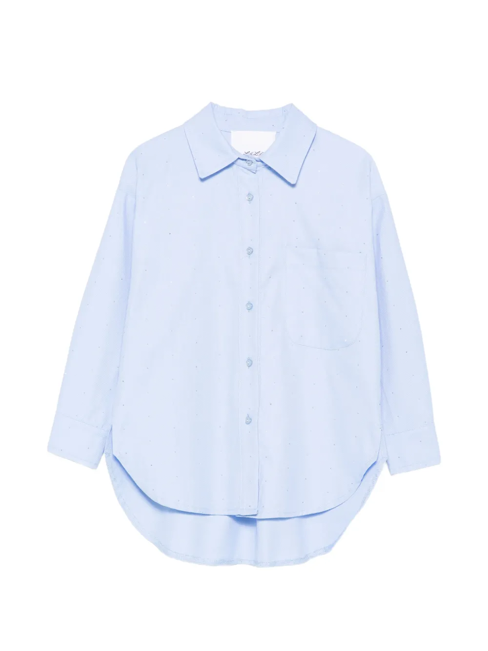 Miss Grant Kids pocket buttoned shirt - Blu