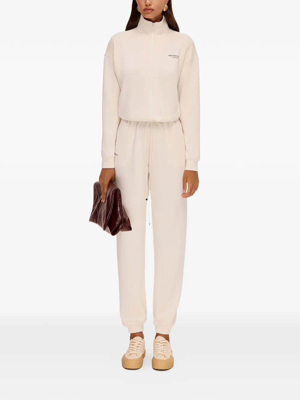  Annafoxy Calme Zip Sweatshirt - Neutrals 