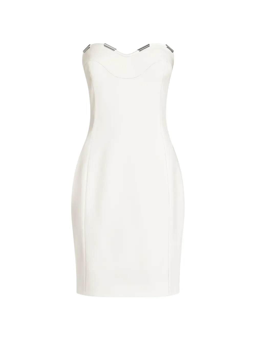 Genny Cady sweetheart-neck midi dress - Neutrals