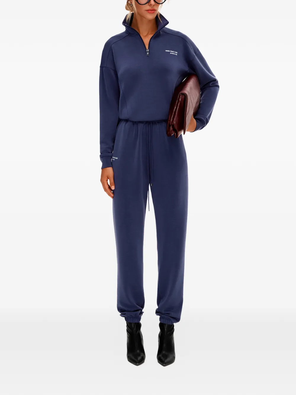  Annafoxy Calme Zip Sweatshirt - Blue 