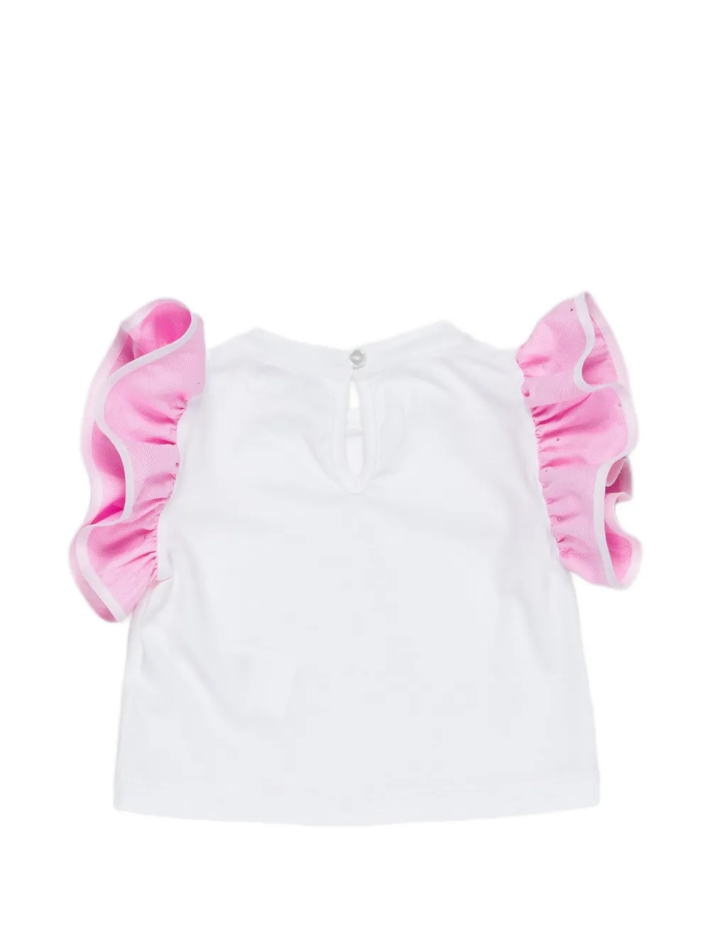  Miss Grant Kids Ruffled Top - Pink 