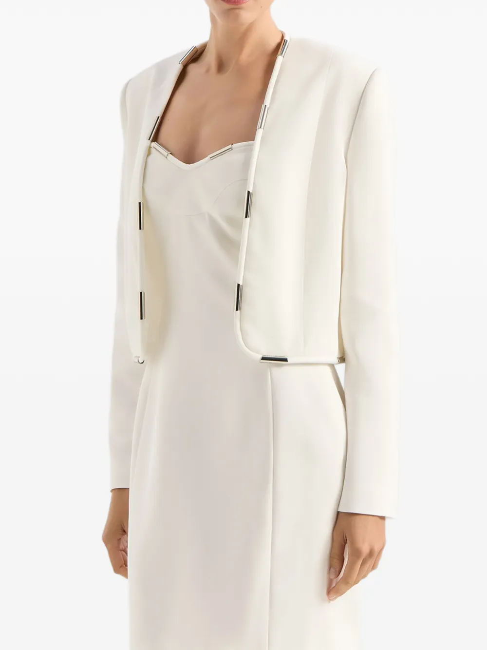 Genny Jack met metallic detail Wit