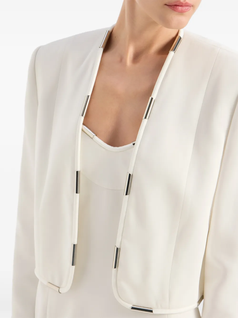 Genny Jack met metallic detail Wit