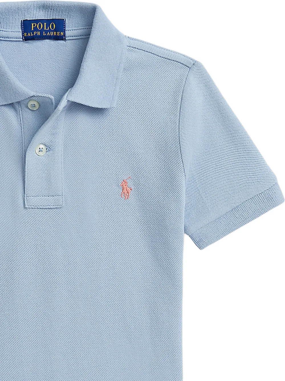 POLO RALPH LAUREN KIDS Poloshirt met korte mouwen en knopen Blauw