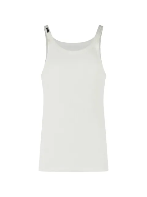 Dolce & Gabbana ribbed logo-label tank top