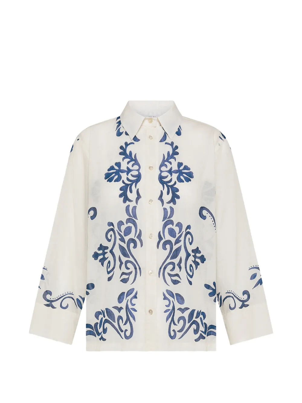 Seventy patterned buttoned shirt - Bianco