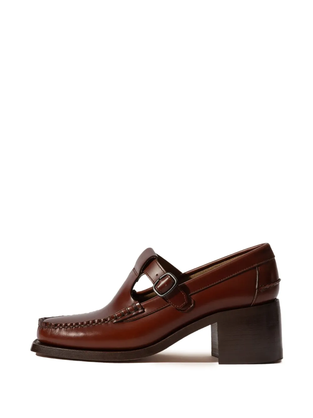 Hereu Alber pumps met T-bandje Bruin
