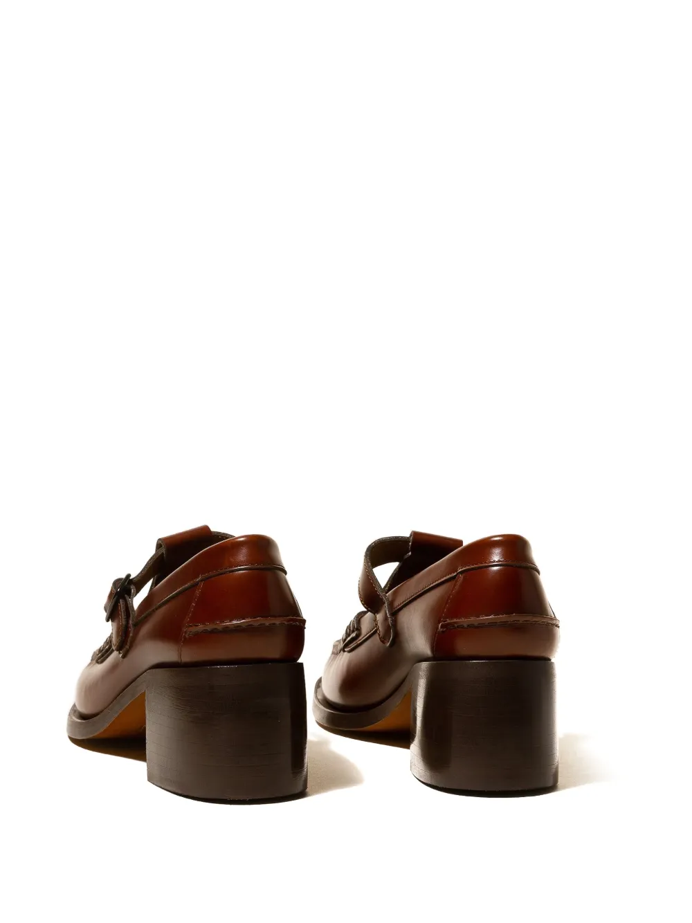 Hereu Alber pumps met T-bandje Bruin