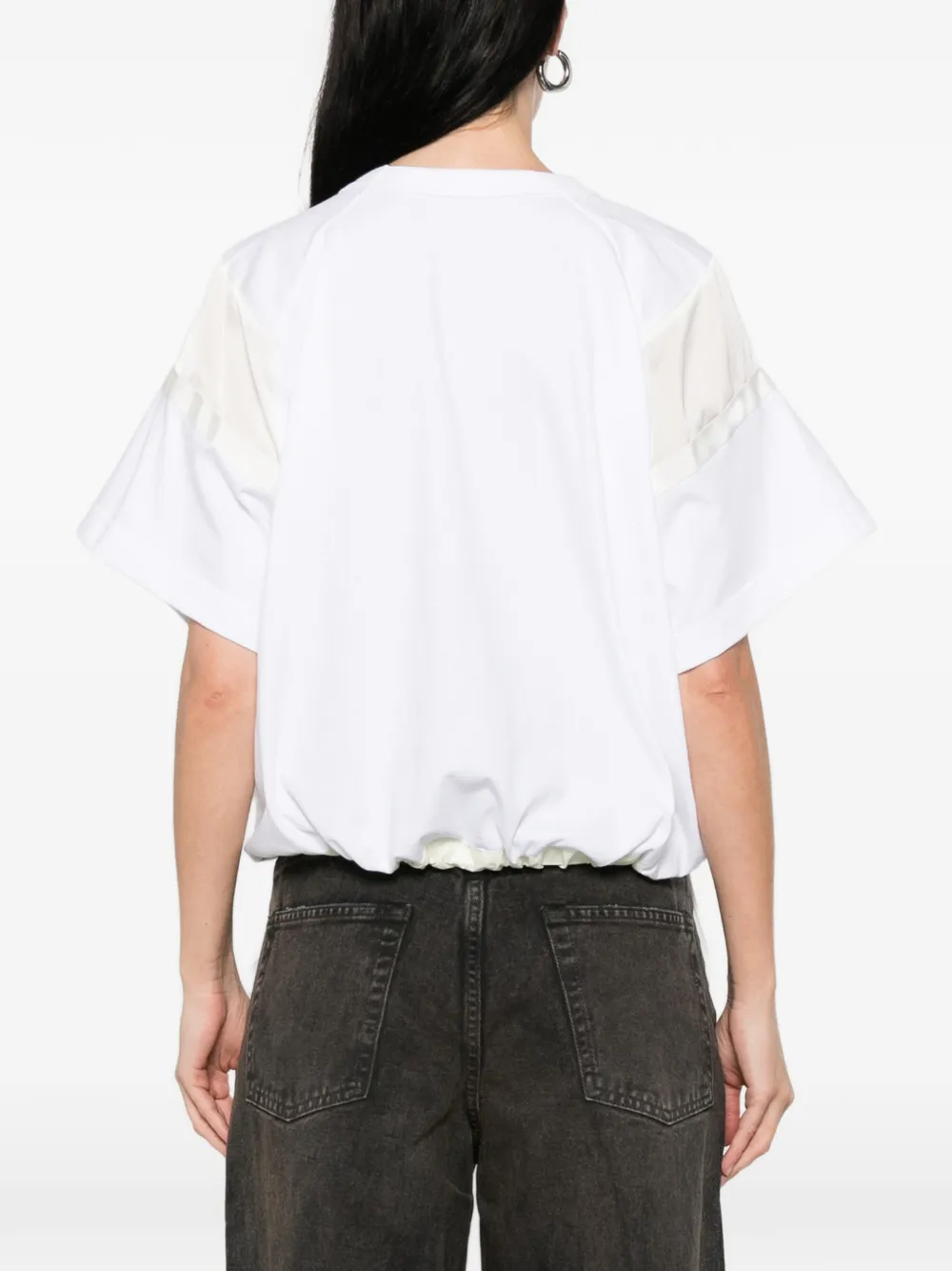 sacai T-shirt met borstzak Wit