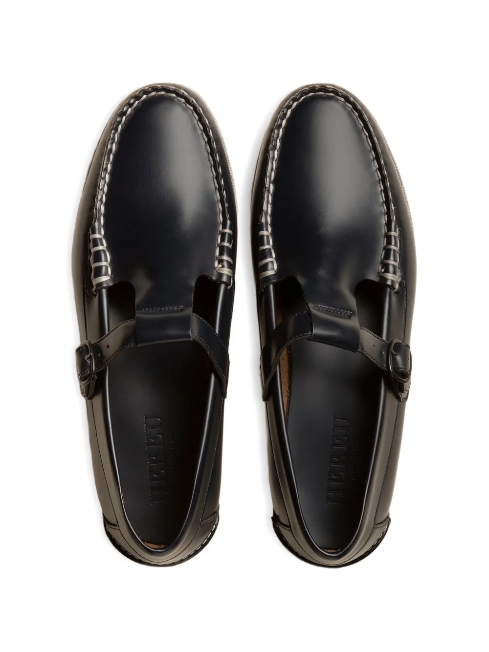 Hereu Alber loafers met T-bandje Zwart