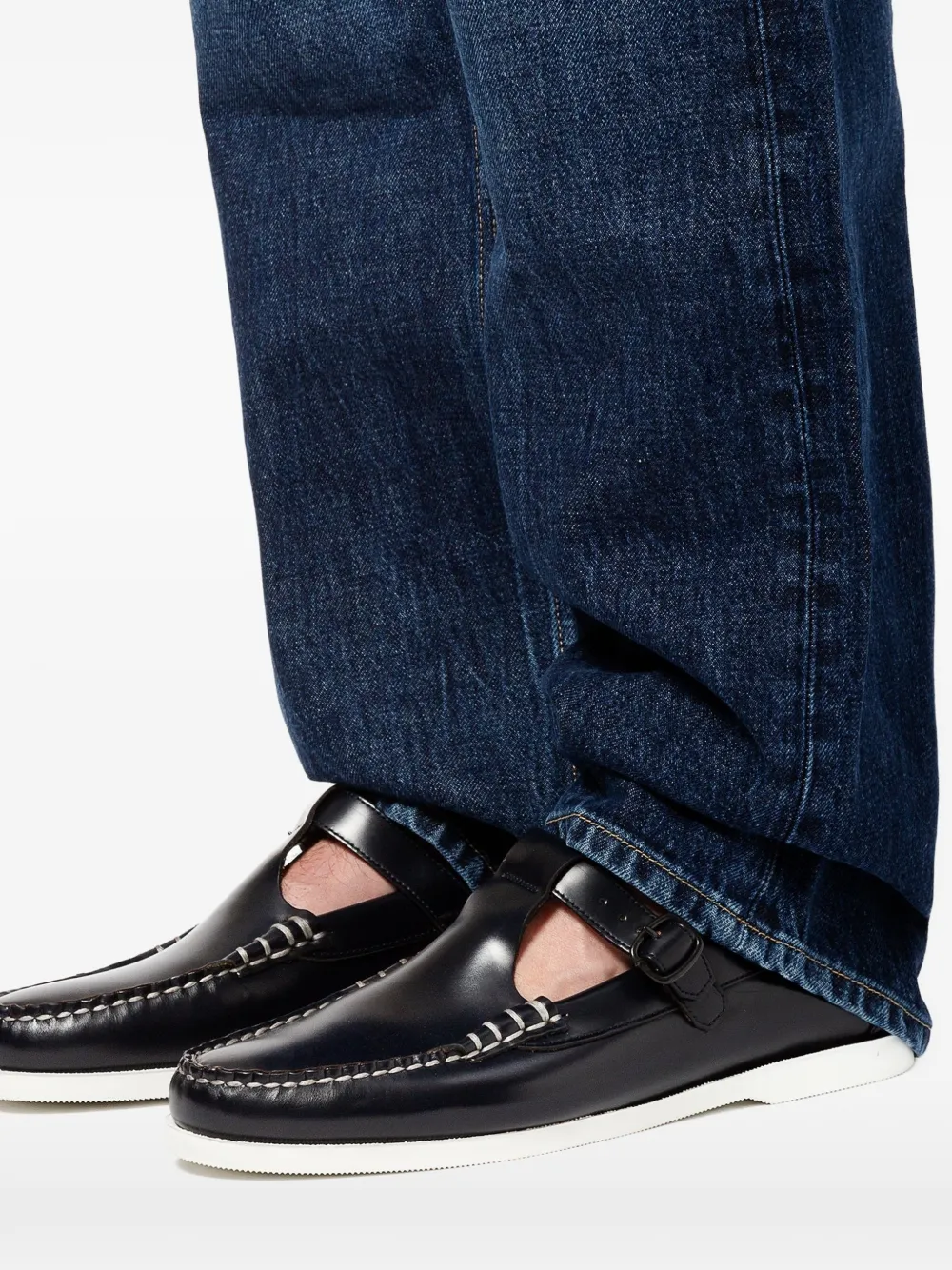Hereu Alber loafers met T-bandje Zwart