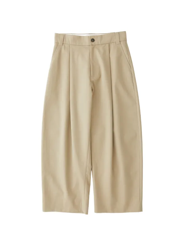Studio Nicholson Sorte Pleated Trousers in Neutrals