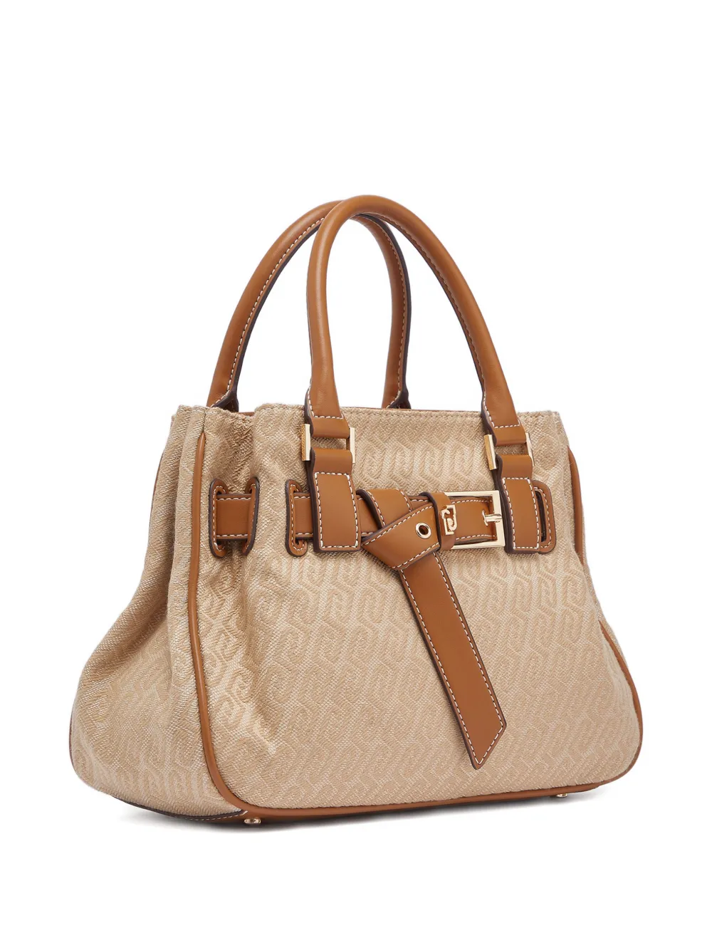 LIU JO Kleine handtas met jacquard Beige
