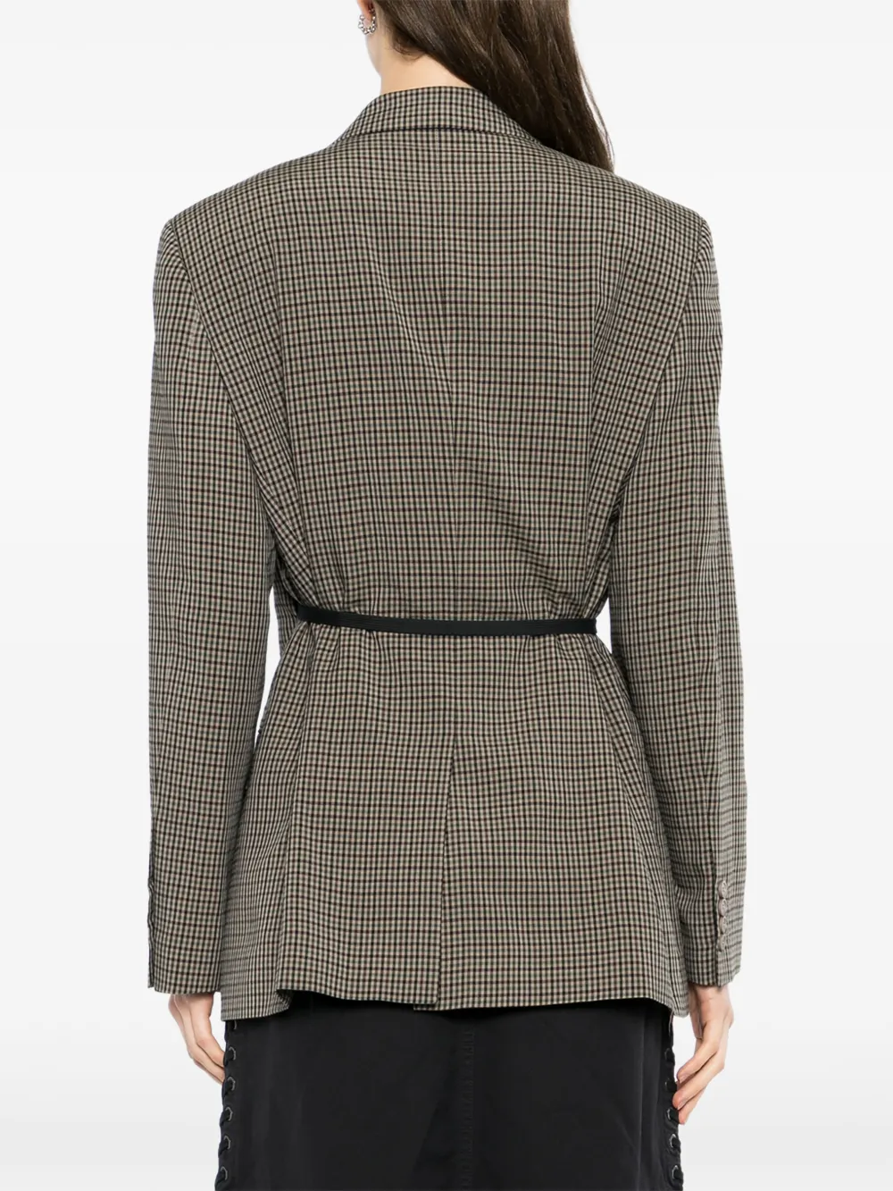 Balenciaga Geruite blazer Beige