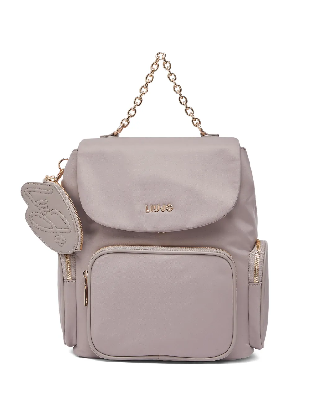 LIU JO zip-pocket backpack - Toni neutri