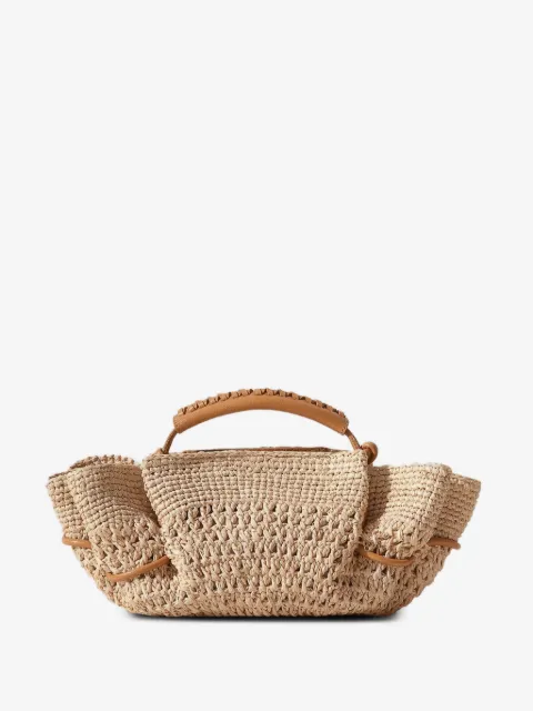 Hereu Arta crochet raffia tote bag