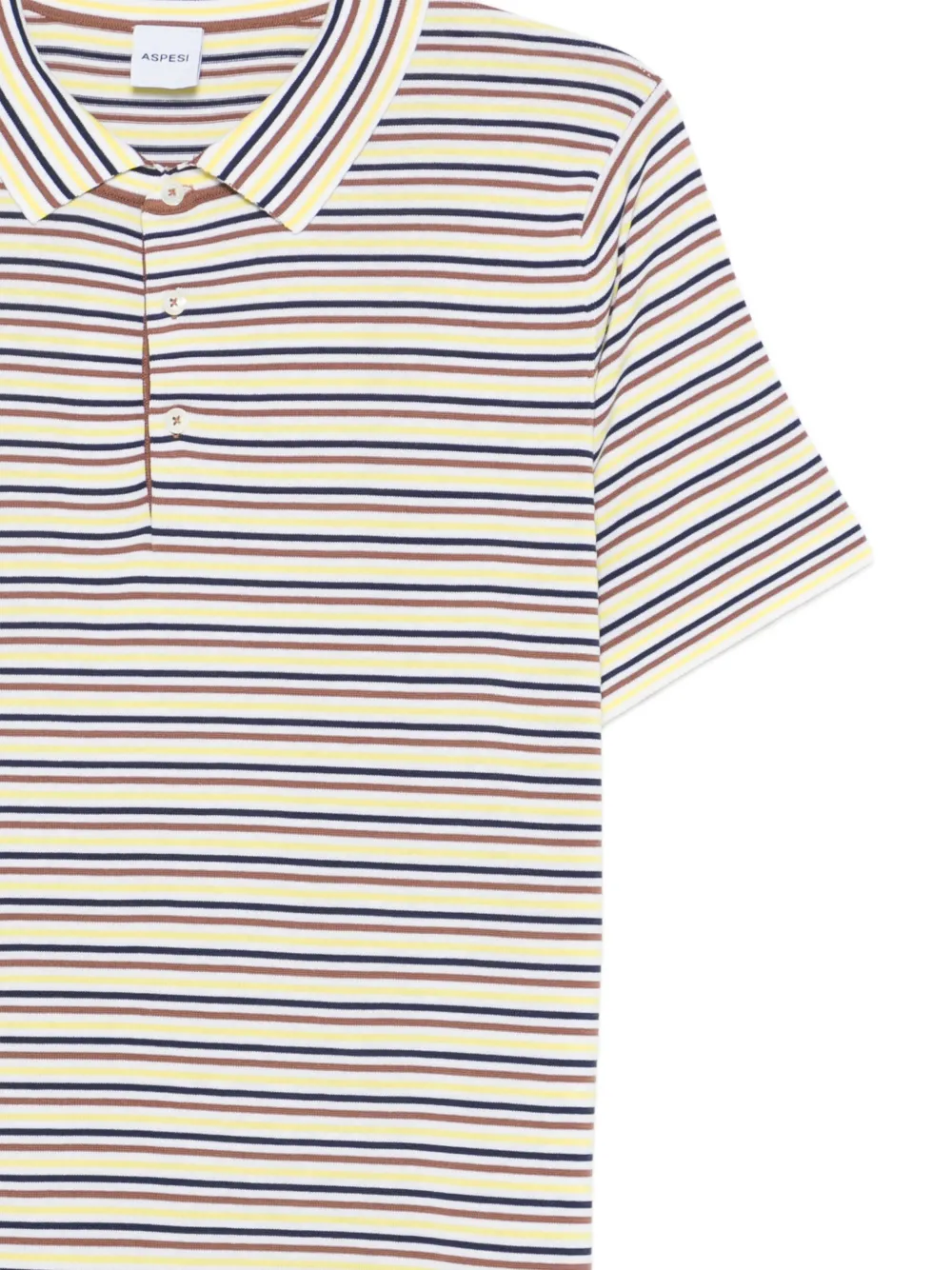 ASPESI Gestreept poloshirt Beige