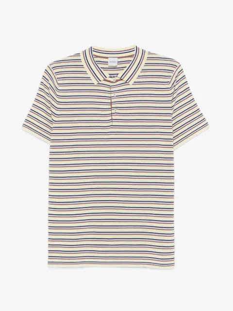 ASPESI playera tipo polo con rayas estampadas