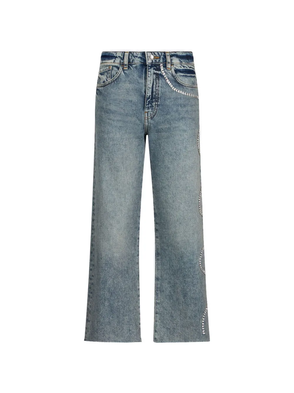 LIU JO embellishment-detail cropped jeans