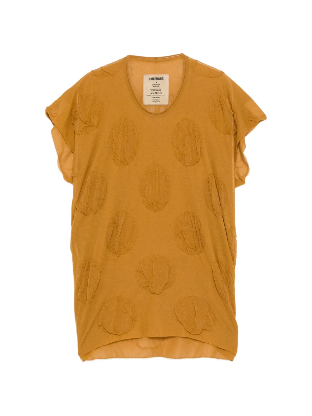 Uma Wang patterned short-sleeve top - Braun