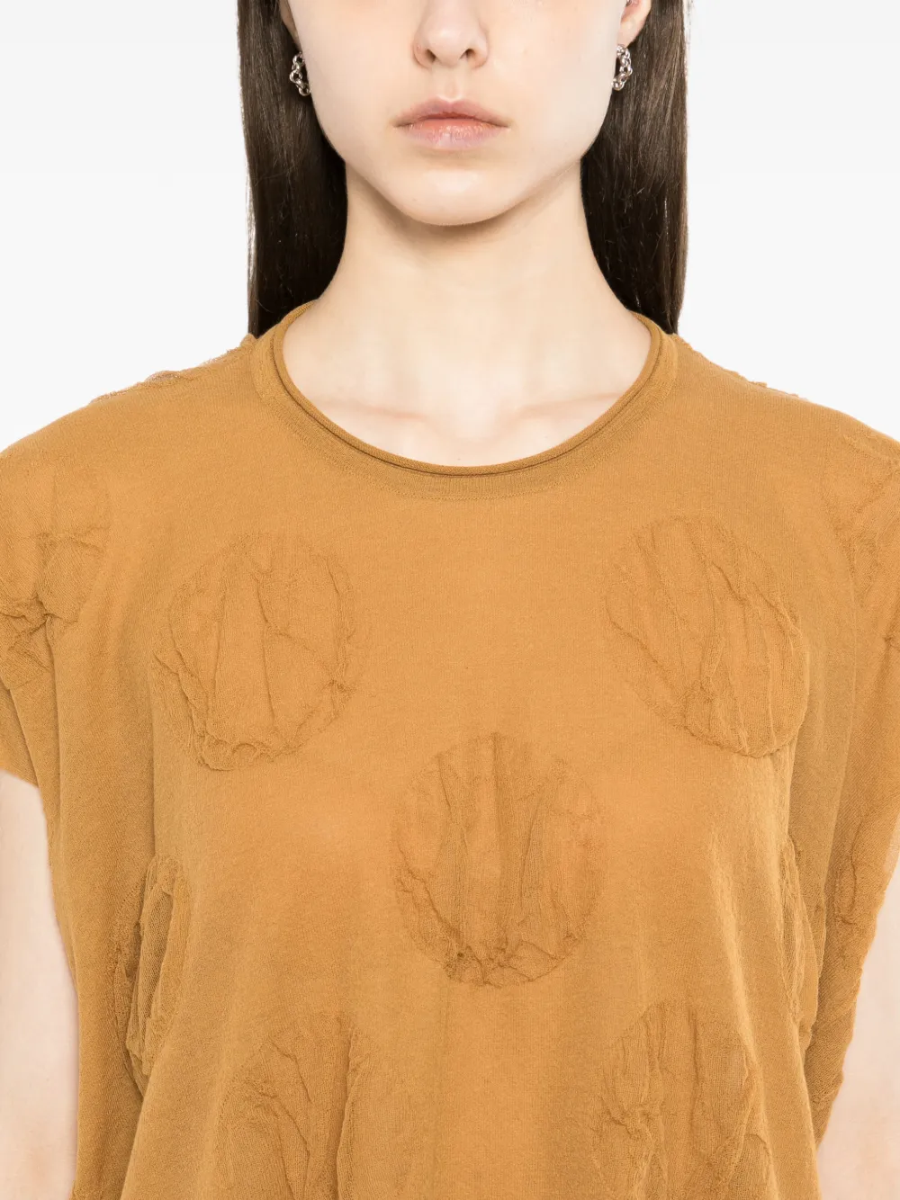 Uma Wang Top met ronde hals Bruin