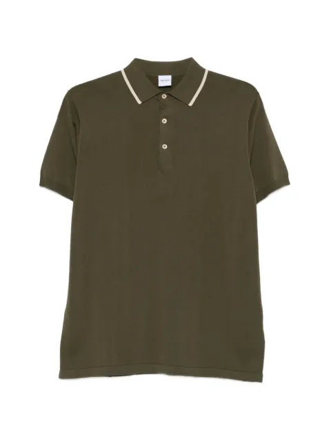 ASPESI contrast-collar knit polo shirt