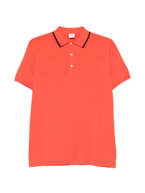 ASPESI contrast-collar knit polo shirt