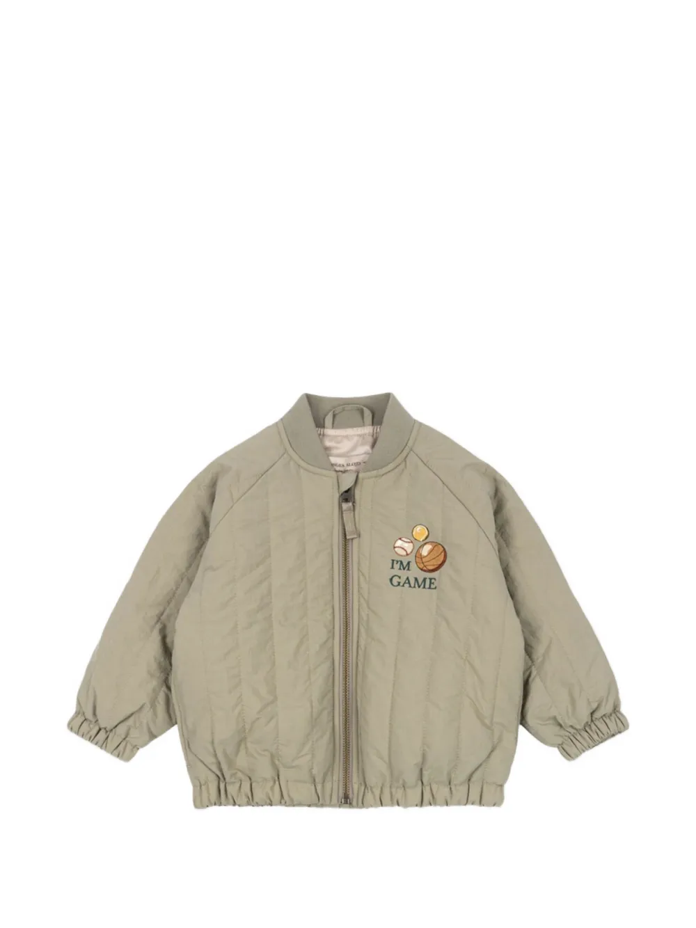 Konges Sløjd embroidered quilted jacket - Verde