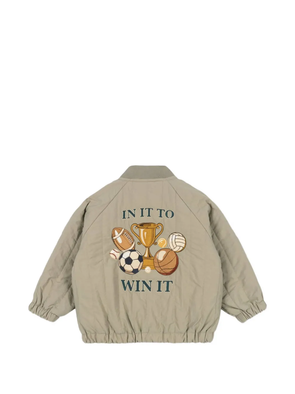  Konges Sløjd Embroidered Quilted Jacket - Green 