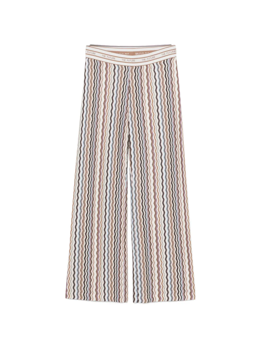 Cambio Allison striped trousers - Weiß