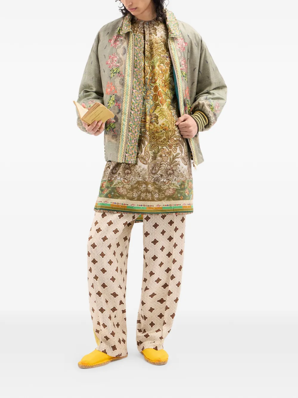 Pierre-Louis Mascia Fancy broek met patroon Beige